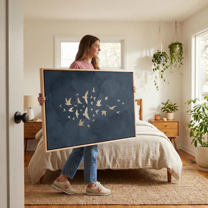 Flying Birds Canvas Wall Art