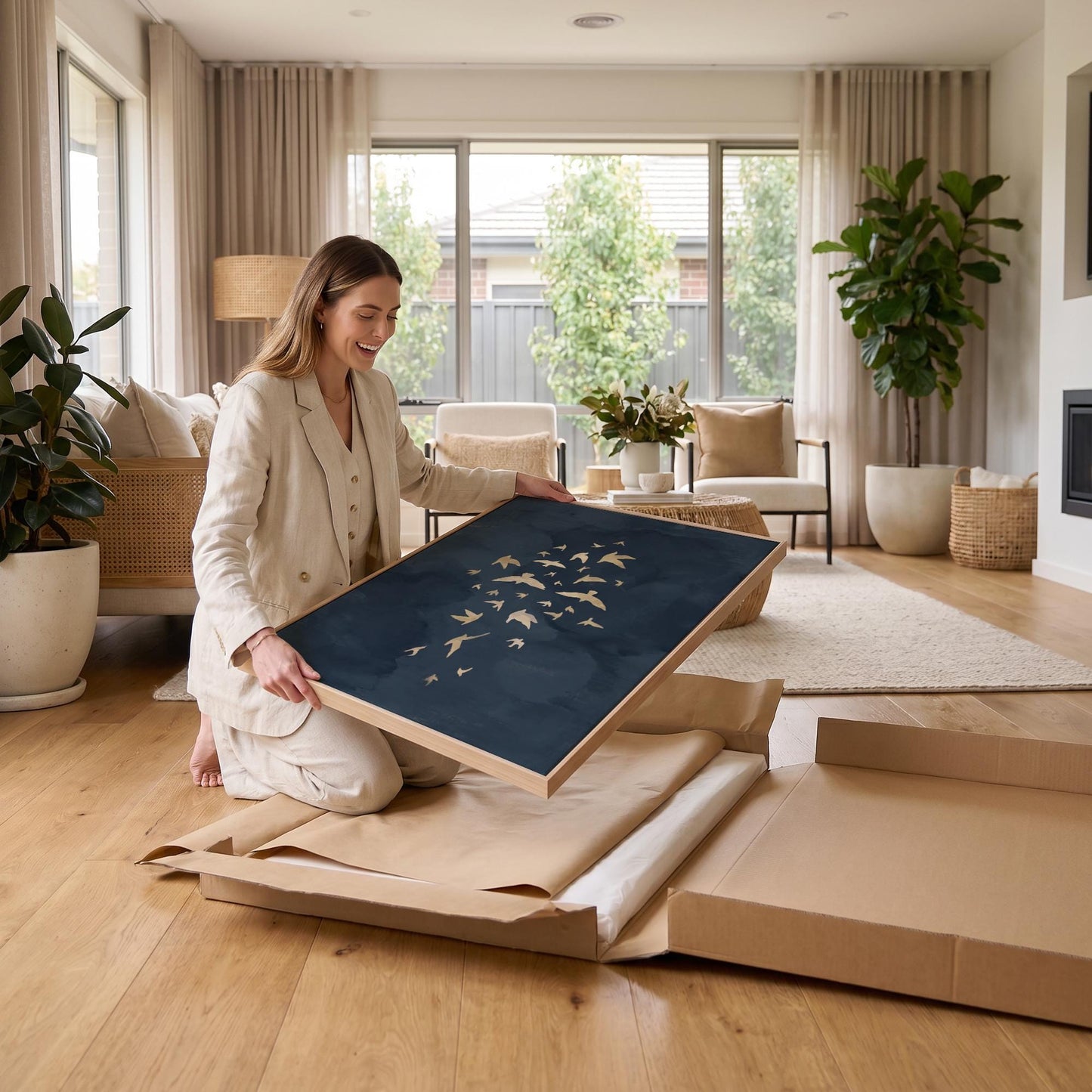 Flying Birds Canvas Wall Art