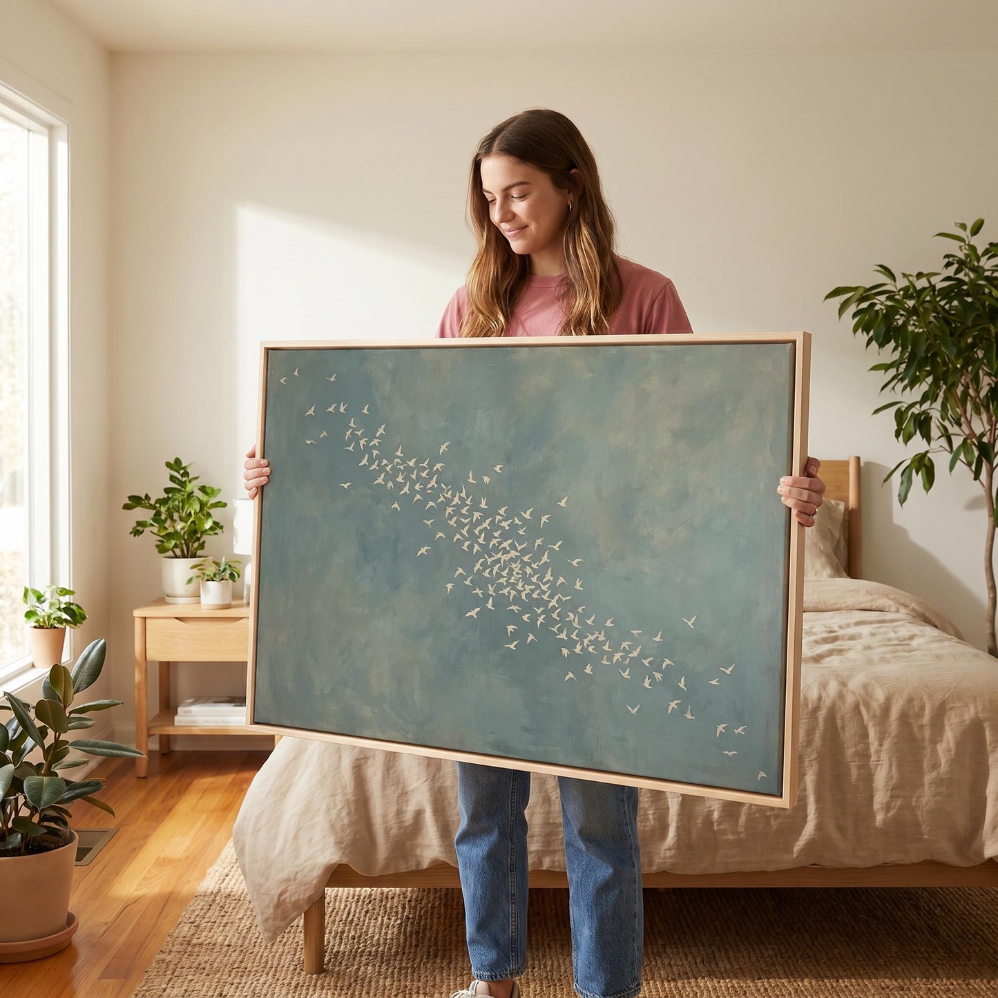 Flying Birds Canvas Wall Art