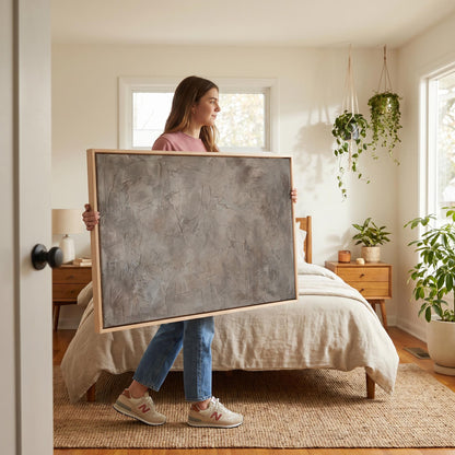 Textured Abstract Canvas Wall Art