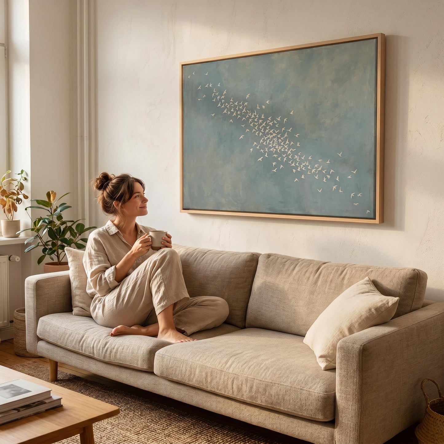Flying Birds Canvas Wall Art