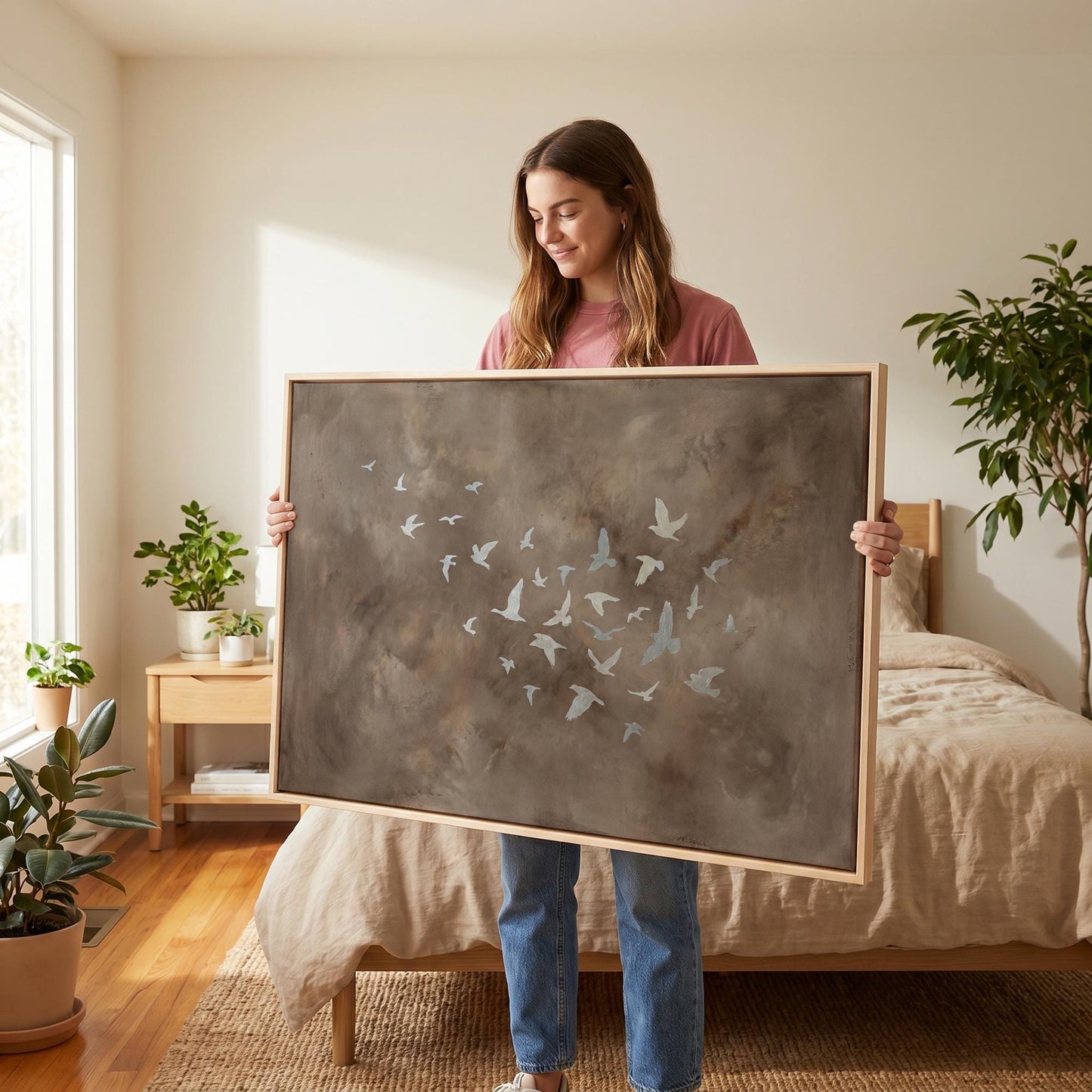 Flying Birds Canvas Wall Art