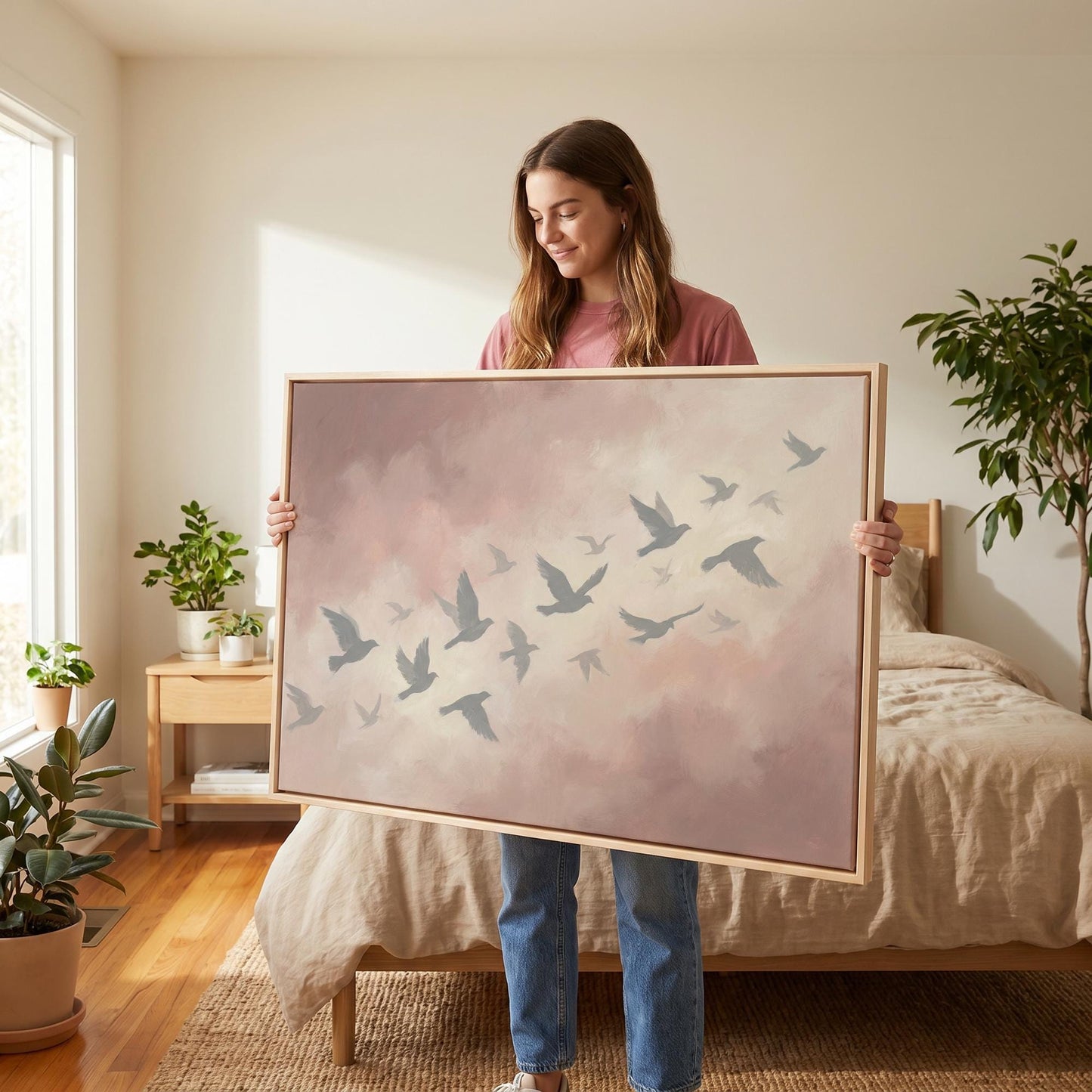 Flying Birds Canvas Wall Art