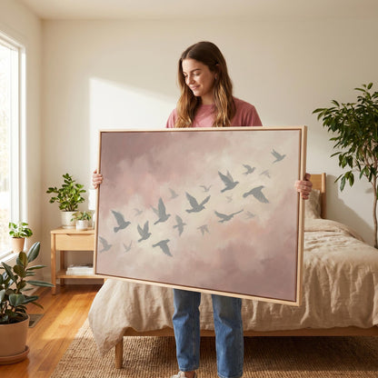 Flying Birds Canvas Wall Art
