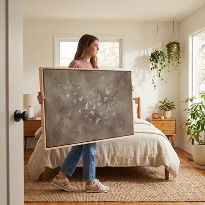 Flying Birds Canvas Wall Art