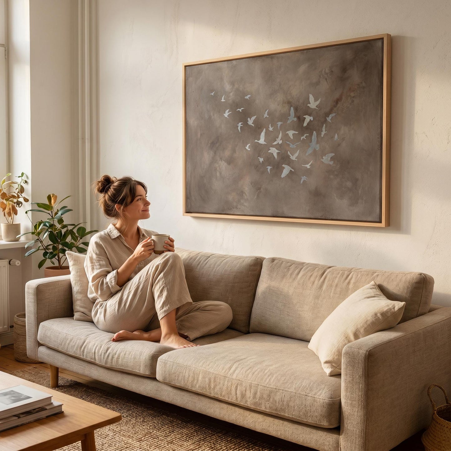 Flying Birds Canvas Wall Art