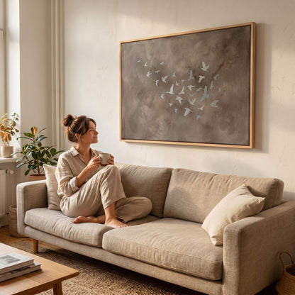 Flying Birds Canvas Wall Art