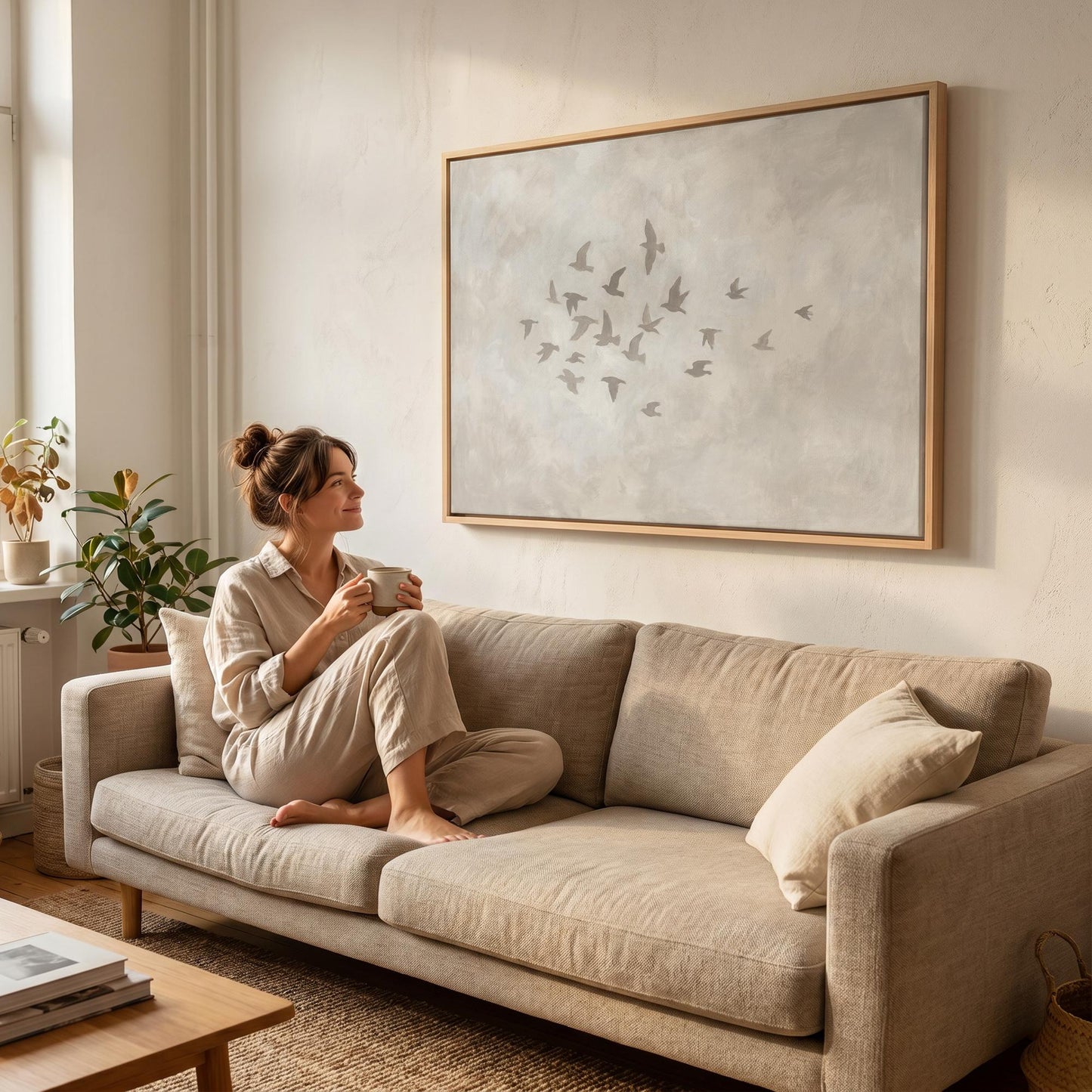 Flying Birds Canvas Wall Art