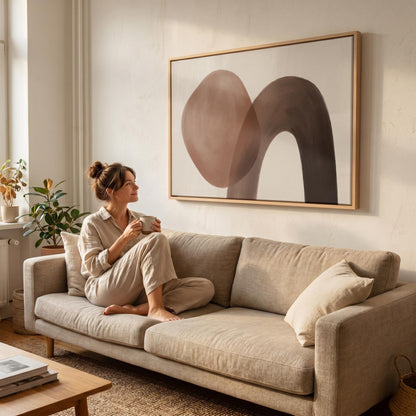 Abstract Organic Shapes Canvas Wall Art