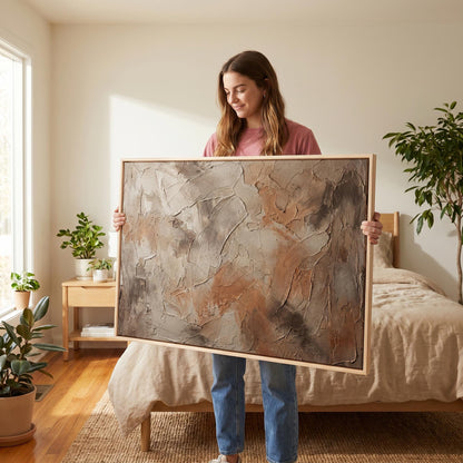 Textured Abstract Canvas Wall Art