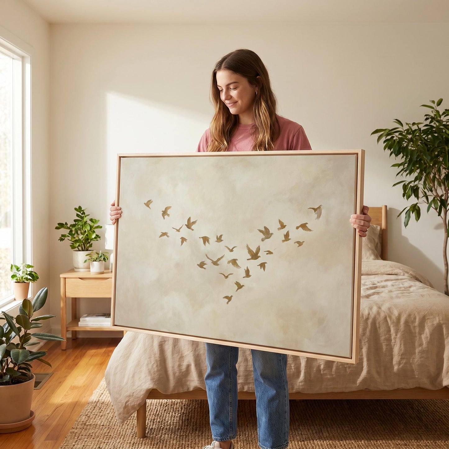Birds in Flight Canvas Wall Art