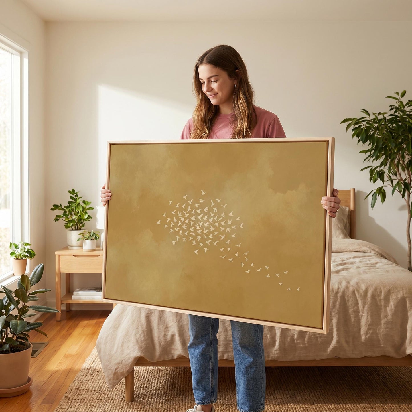 Flock of Birds Canvas Wall Art