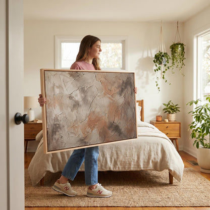 Textured Abstract Canvas Wall Art