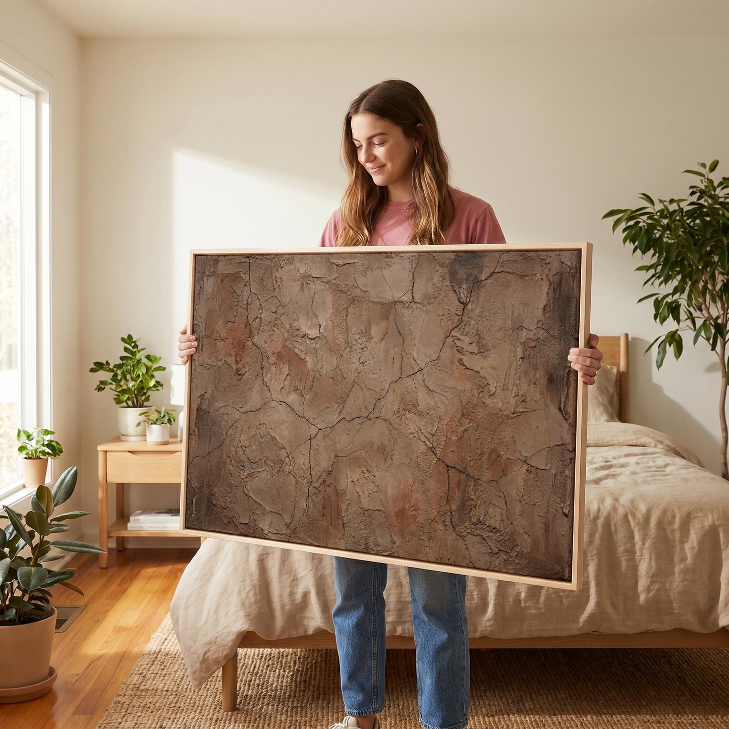 Cracked Earth Canvas Wall Art