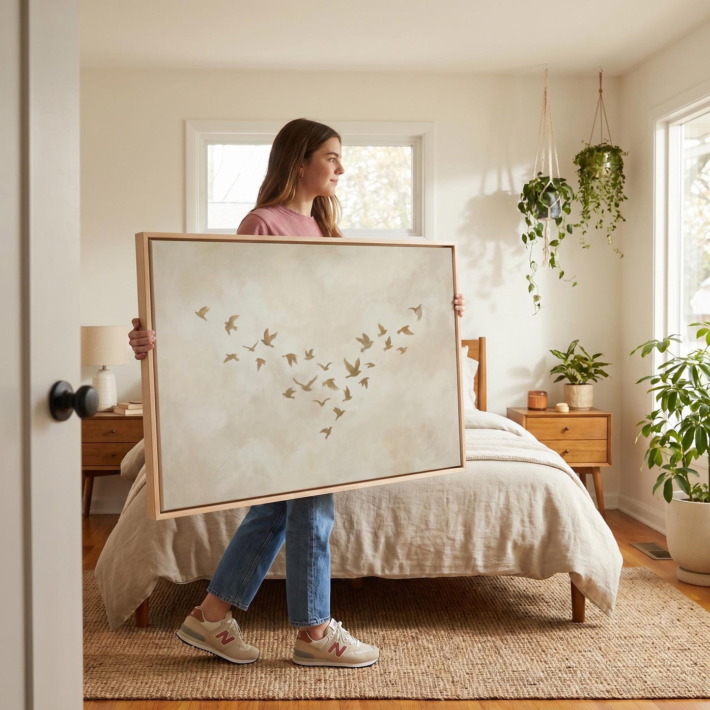 Birds in Flight Canvas Wall Art