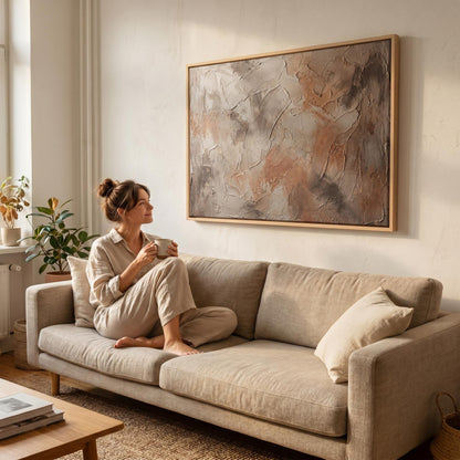 Textured Abstract Canvas Wall Art