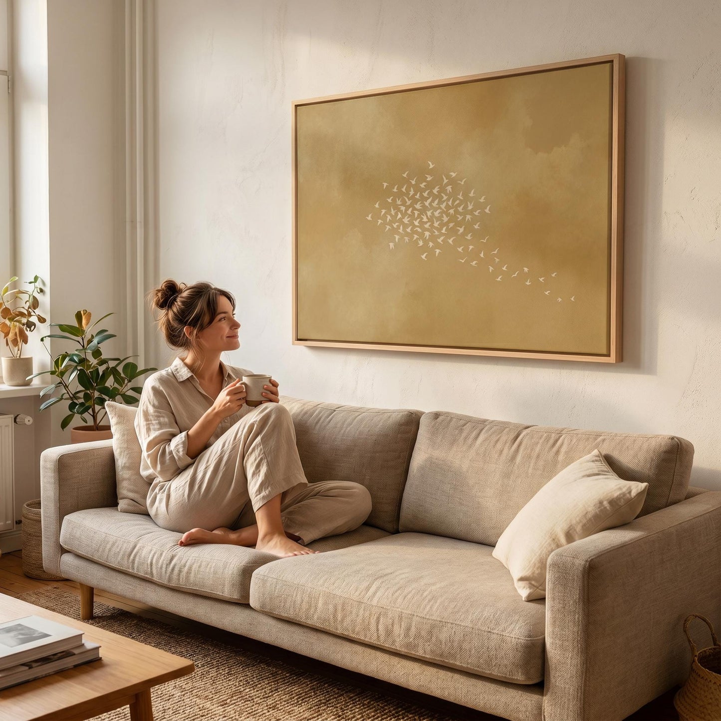 Flock of Birds Canvas Wall Art