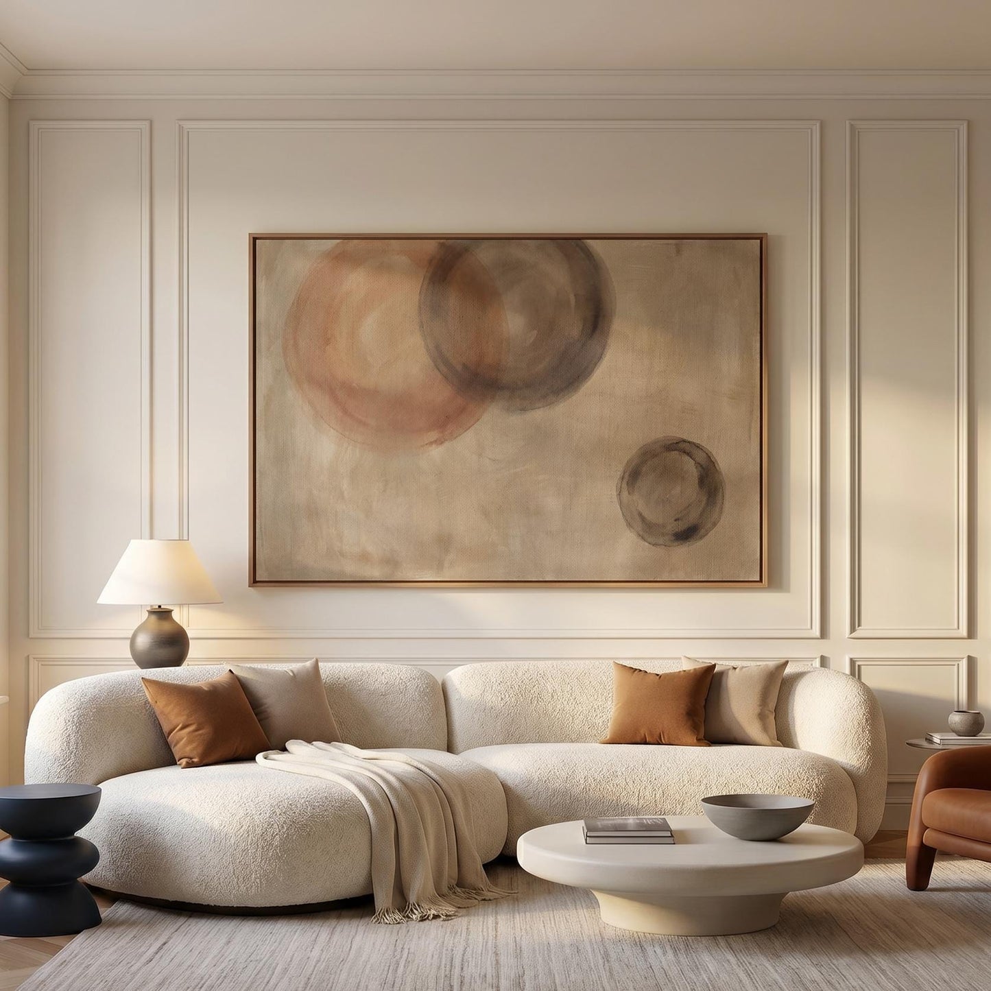Abstract Circles Canvas Wall Art