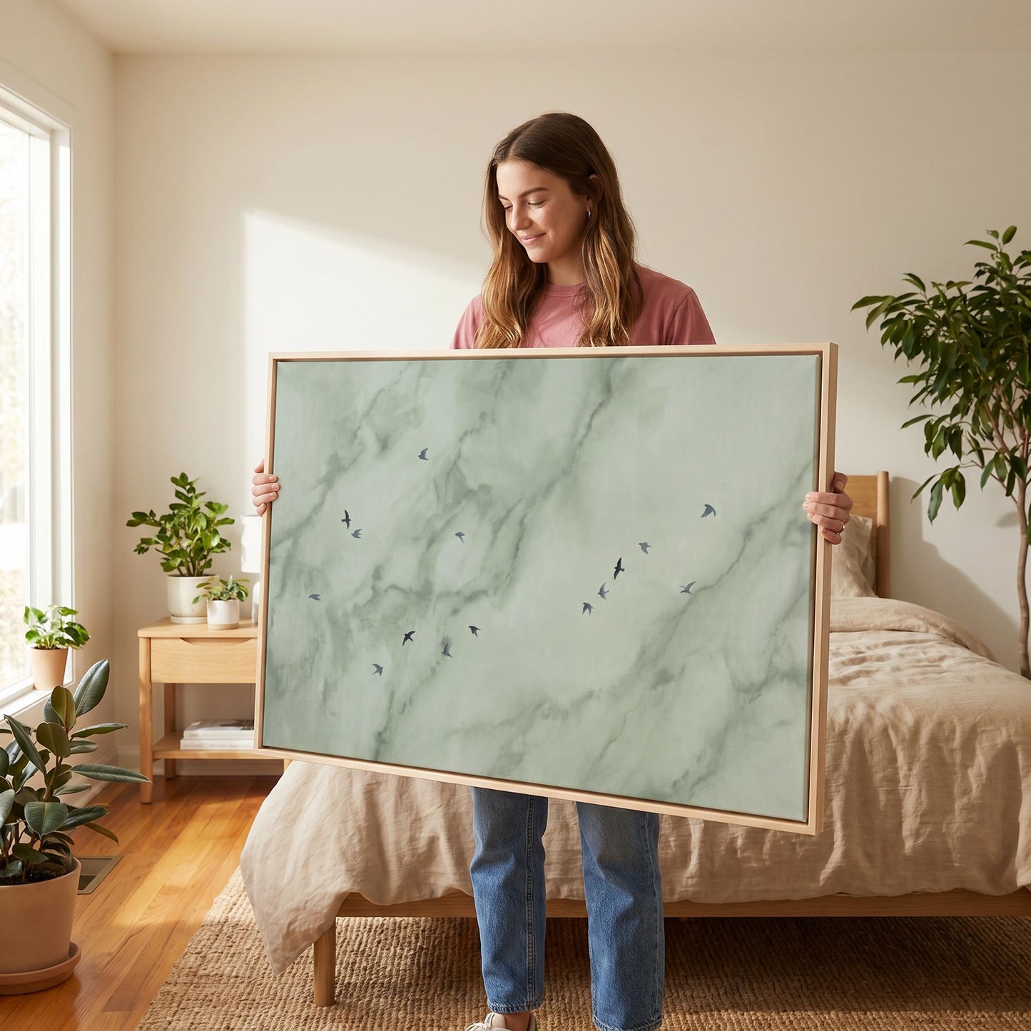 Flying Birds Canvas Wall Art