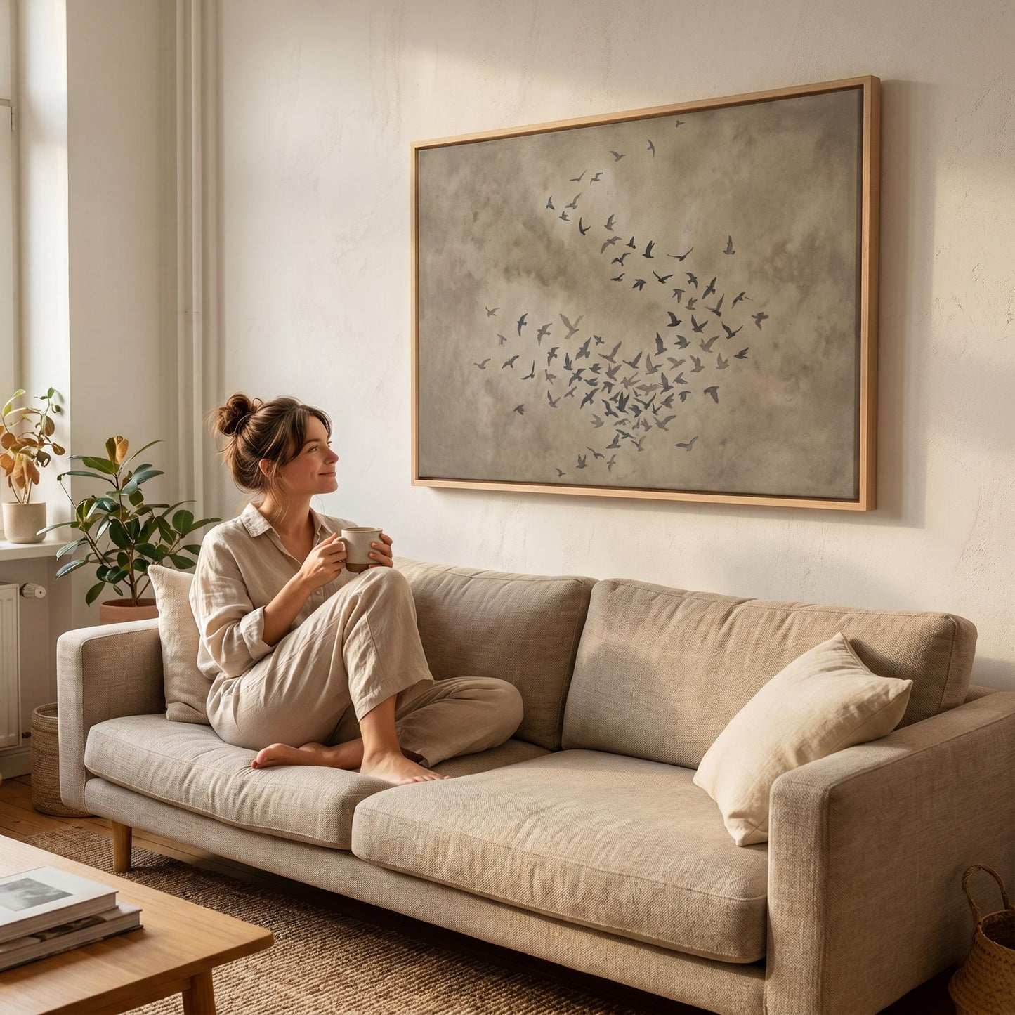 Flock of Birds Canvas Wall Art