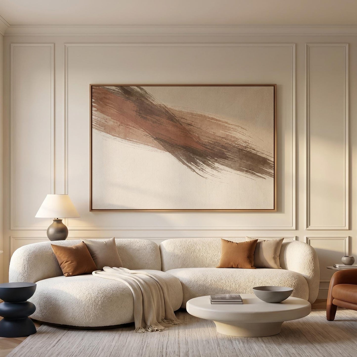 Abstract Brushstroke Canvas Wall Art