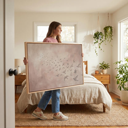 Birds in Flight Canvas Wall Art