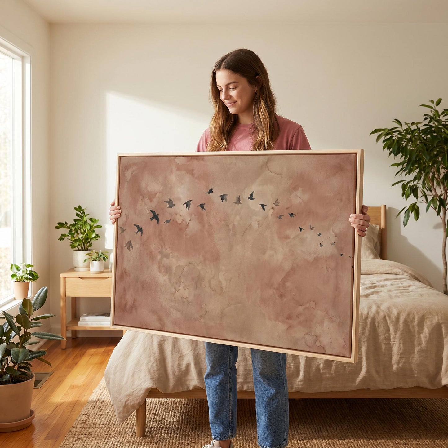 Flying Birds Canvas Wall Art