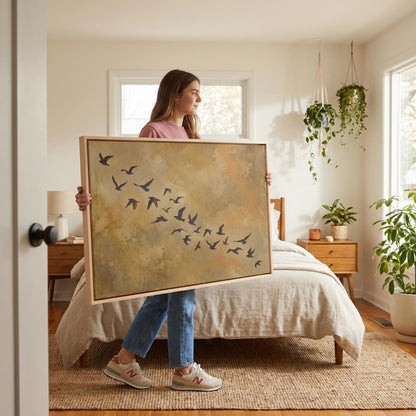 Flying Birds Canvas Wall Art