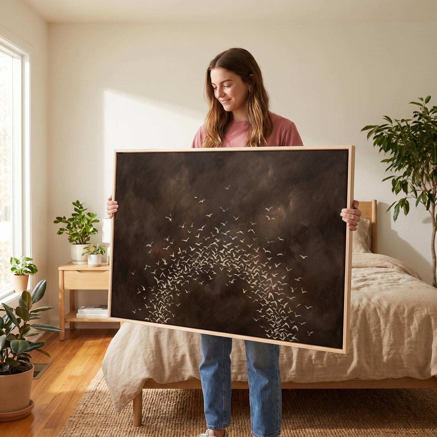 Birds in Flight Canvas Wall Art