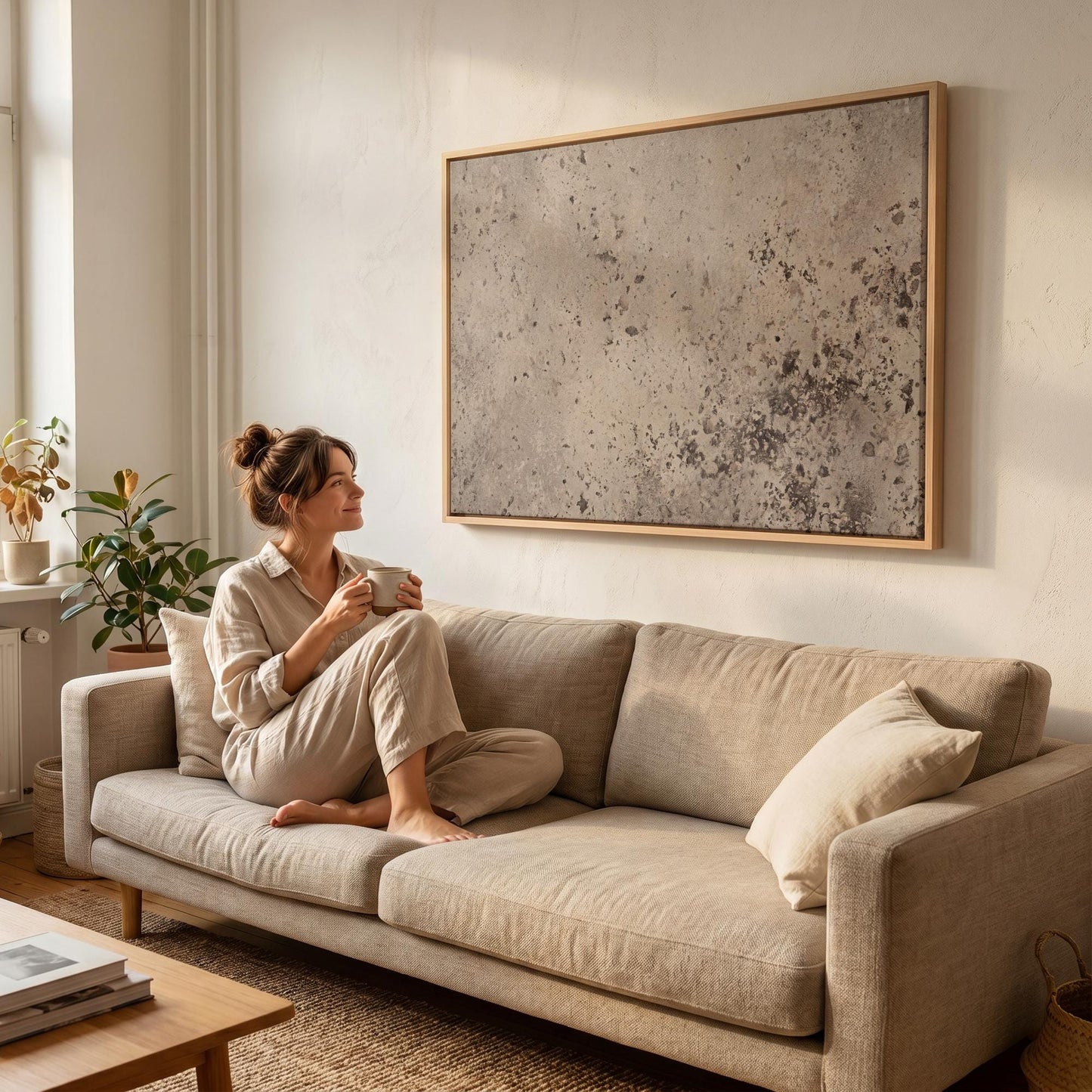 Abstract Stone Texture Canvas Wall Art
