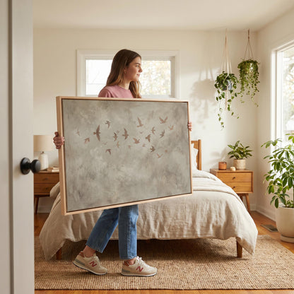Birds in Flight Canvas Wall Art