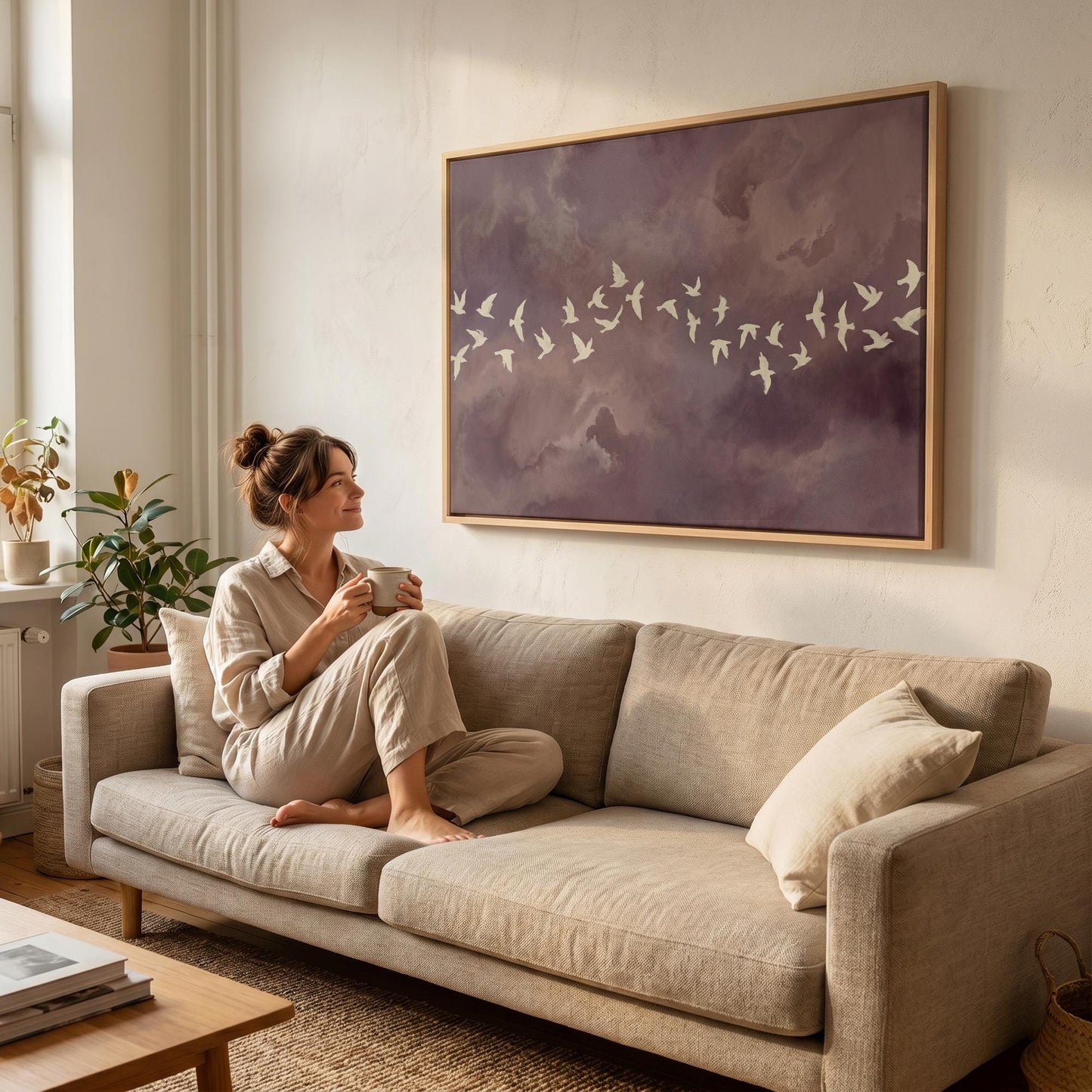 Birds in Flight Canvas Wall Art