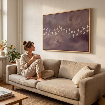 Birds in Flight Canvas Wall Art