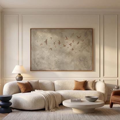 Birds in Flight Canvas Wall Art