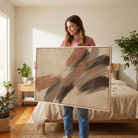 Abstract Brushstroke Canvas Wall Art