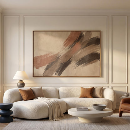 Abstract Brushstroke Canvas Wall Art