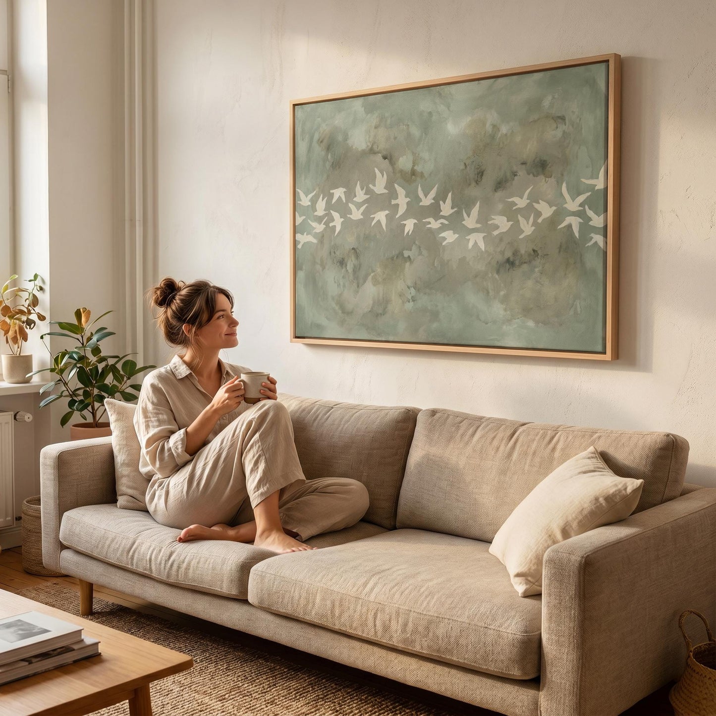 Birds in Flight Canvas Wall Art