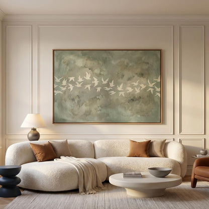 Birds in Flight Canvas Wall Art
