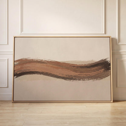 Abstract Brushstroke Wave Canvas Wall Art