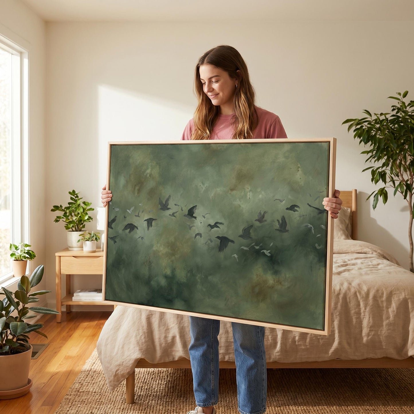 Birds in Flight Canvas Wall Art