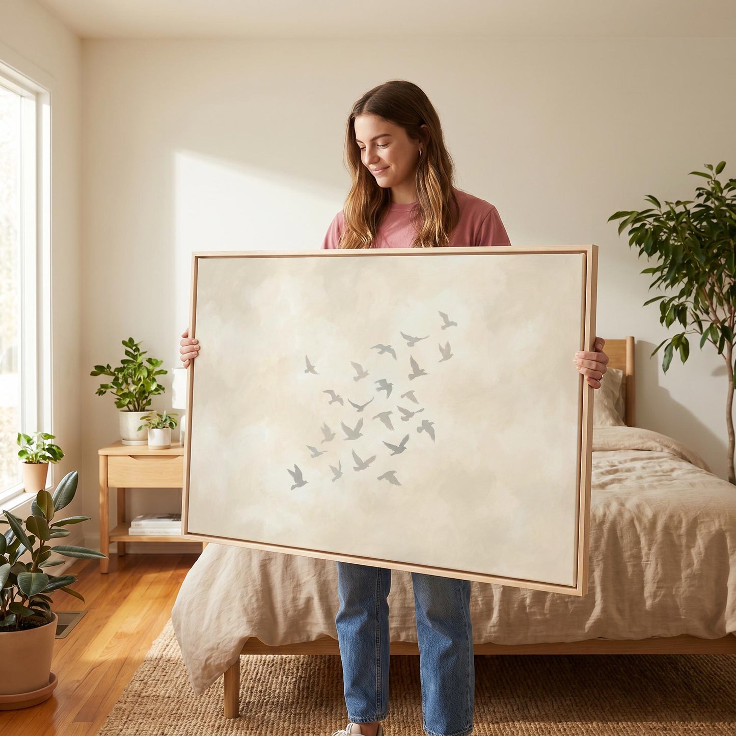 Flying Birds Canvas Wall Art