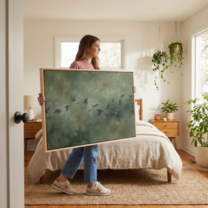 Birds in Flight Canvas Wall Art