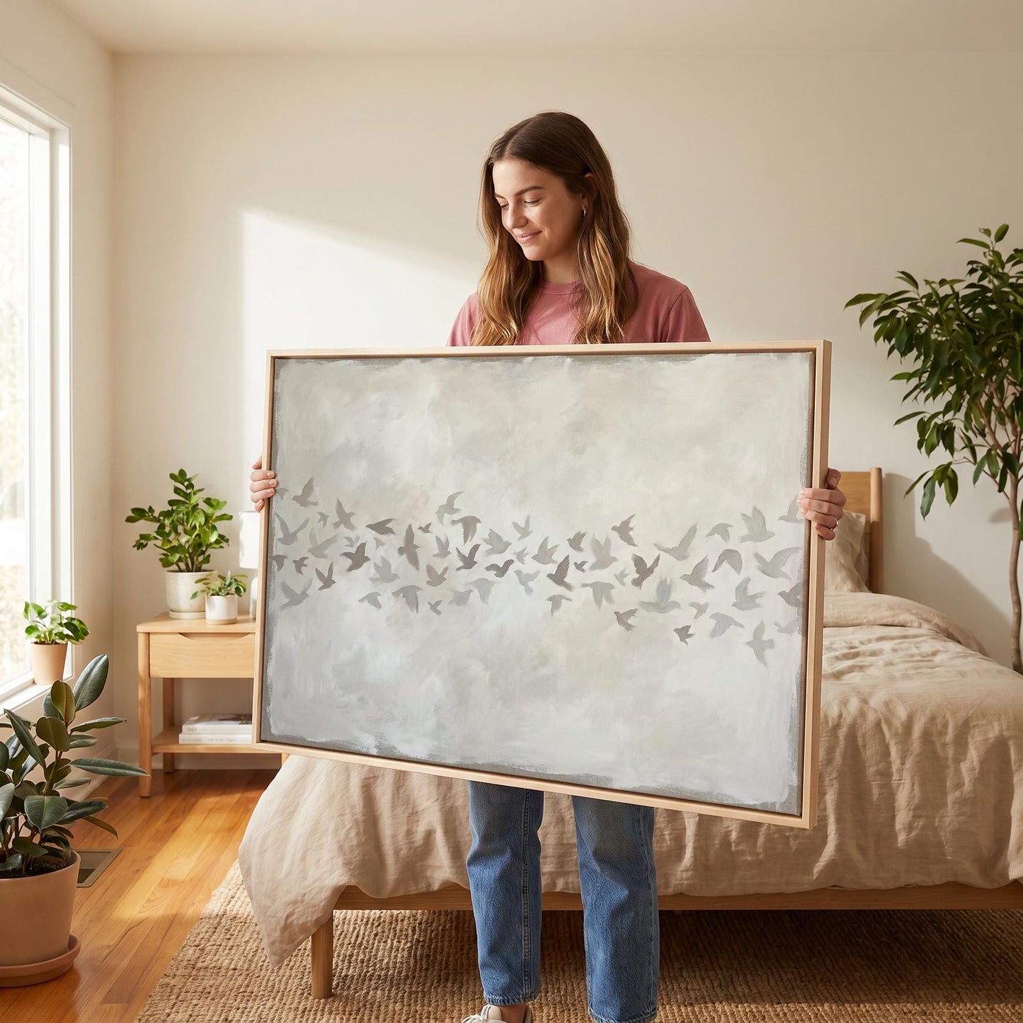 Birds in Flight Canvas Wall Art