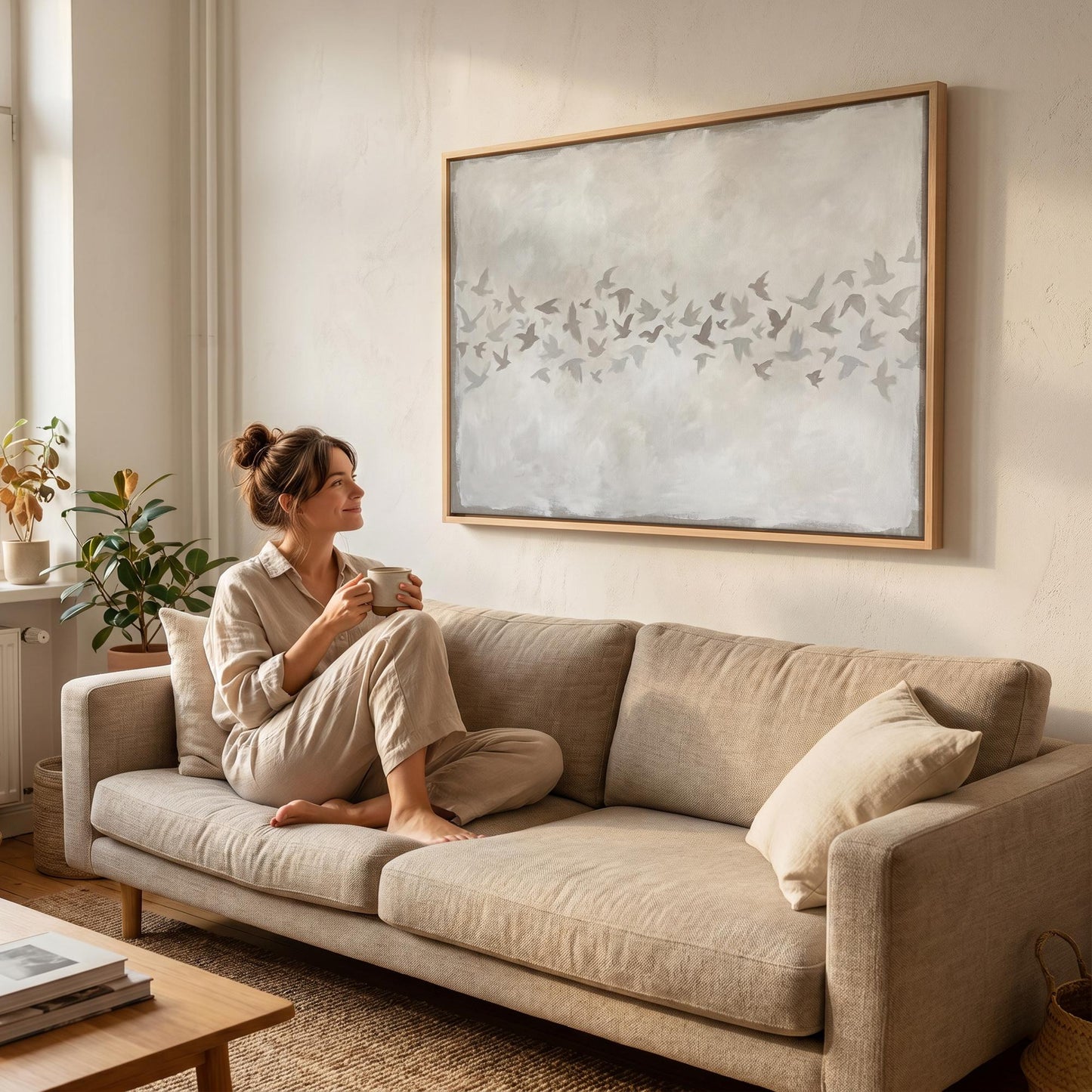 Birds in Flight Canvas Wall Art