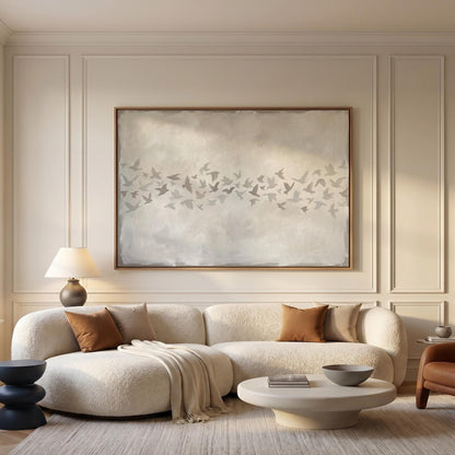 Birds in Flight Canvas Wall Art