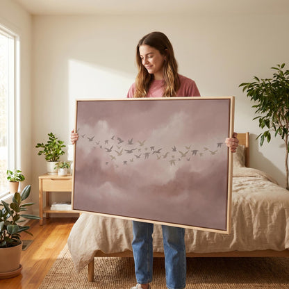 Birds in Flight Canvas Wall Art