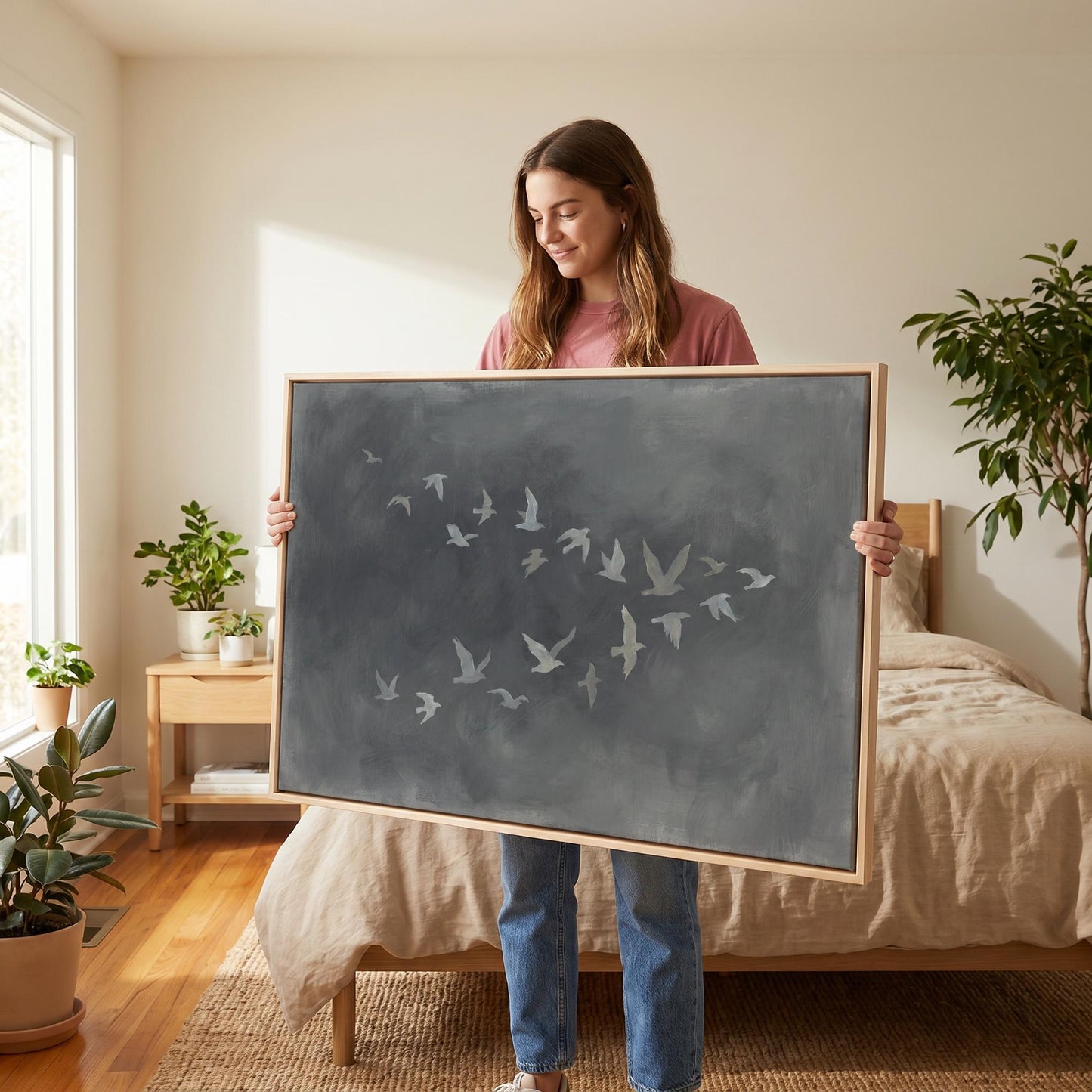 Birds in Flight Canvas Wall Art