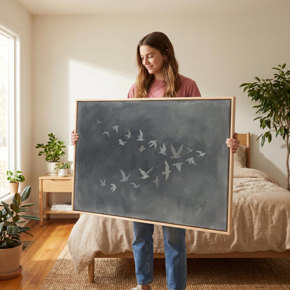 Birds in Flight Canvas Wall Art