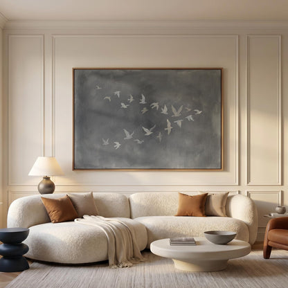 Birds in Flight Canvas Wall Art