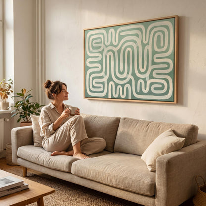 Abstract Line Canvas Wall Art